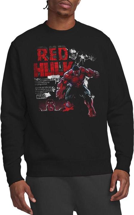 Actual product image Captain America Unisex Adult Red Hulk Sweatshirt (XL)