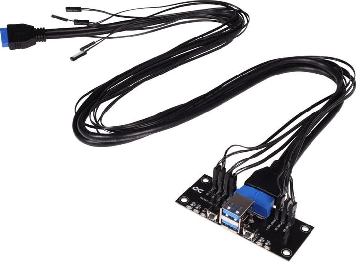 Image du produit Alphacool ES Panneau d'E/S avant avec USB 3.0 et jeu de câbles pour les boîtiers de serveurs