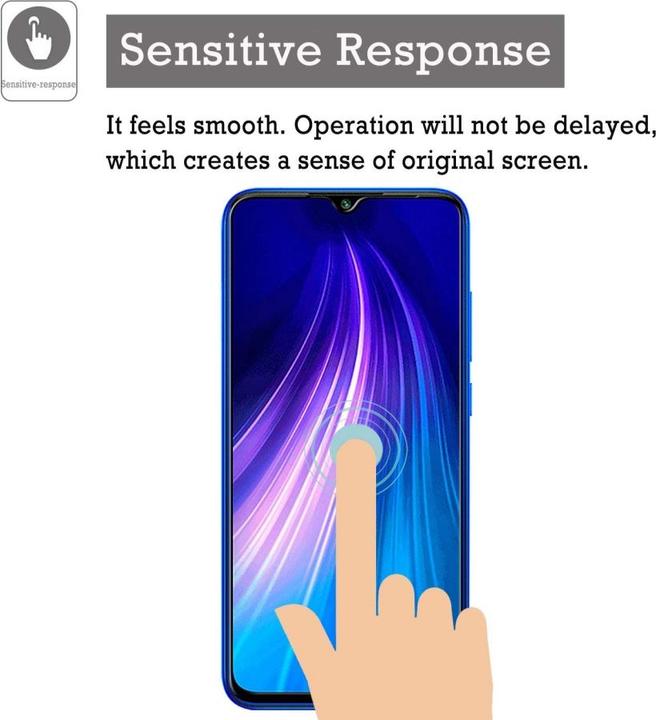 Immagine prodotto Screenguard Xiaomi Redmi Note 8 Pellicola di vetro protettiva a schermo intero 2.5D 9H (1 Pezzo/i, Xiaomi Redmi Nota 8)