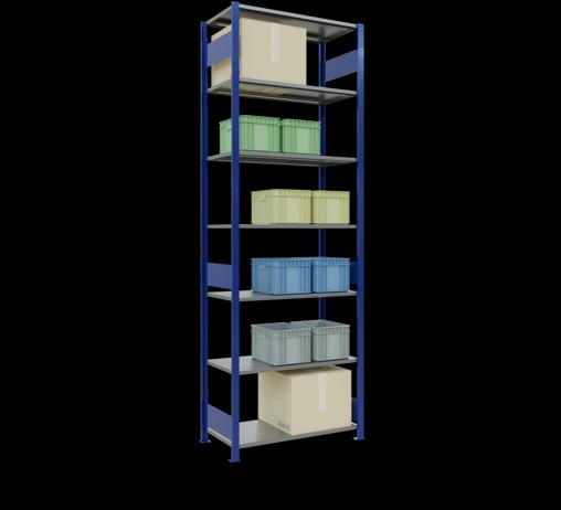 Actual product image Schulte Lagertechnik MULTIplus85 basic racking system with length ledgers