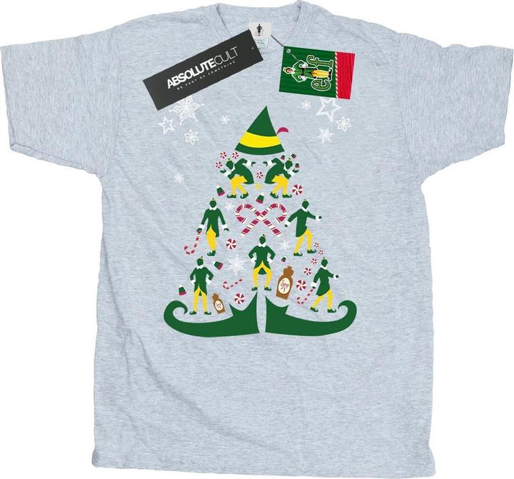 Actual product image Elf Mens Christmas Tree T-Shirt (3XL)