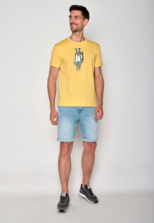 Actual product image Greenbomb Animal Dog Traveller Roll T-Shirt (L)