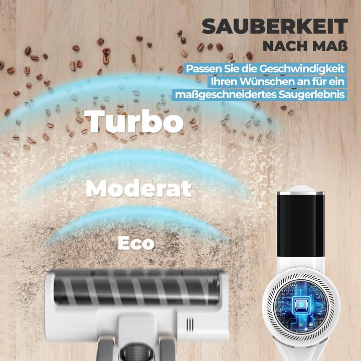 Produktbild KLAMER Akkustaubsauger, 420 Watt, 2 Akkus und mit verschiedenen Aufsätzen