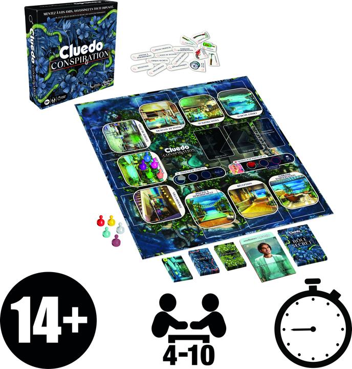 Actual product image Hasbro Gaming Cluedo Conspiracy (French)