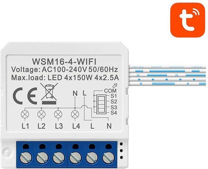 Avatto Smart Switch Module WiFi WSM16-W4 TUYA (Schaltaktor)