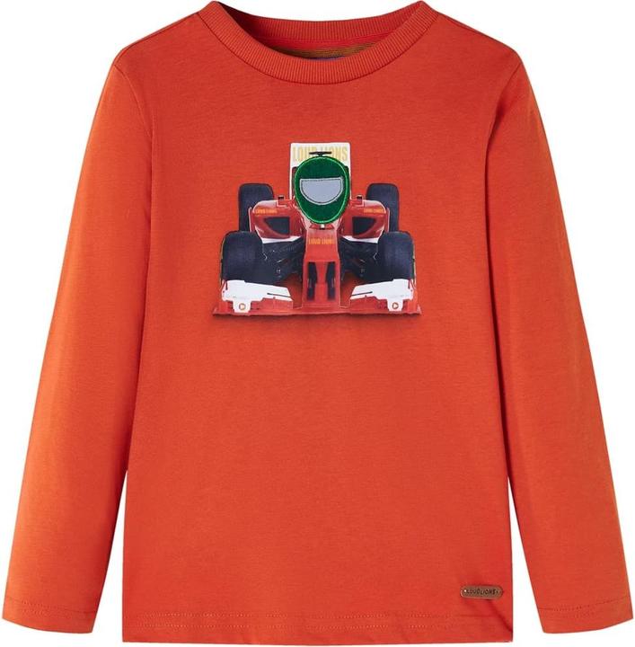 Image du produit VidaXL T-shirt manches longues enfant Orange 116,Matière : 100 (116)