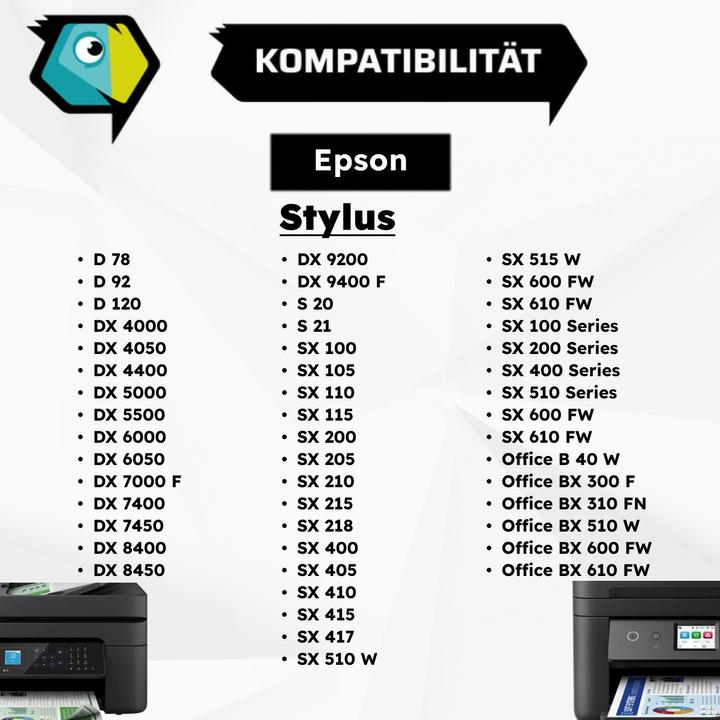 Produktbild Inkadoo Druckerpatronen kompatibel zu Epson C13T07144011 / T0714 Tintenpatrone, gelb Gelb (Y)