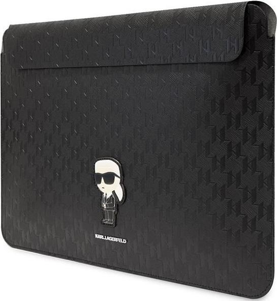 Actual product image Karl Lagerfeld Sleeve KLCS14SAKHPKK 14" czarny/black Saffiano Monogram Ikonik (14")