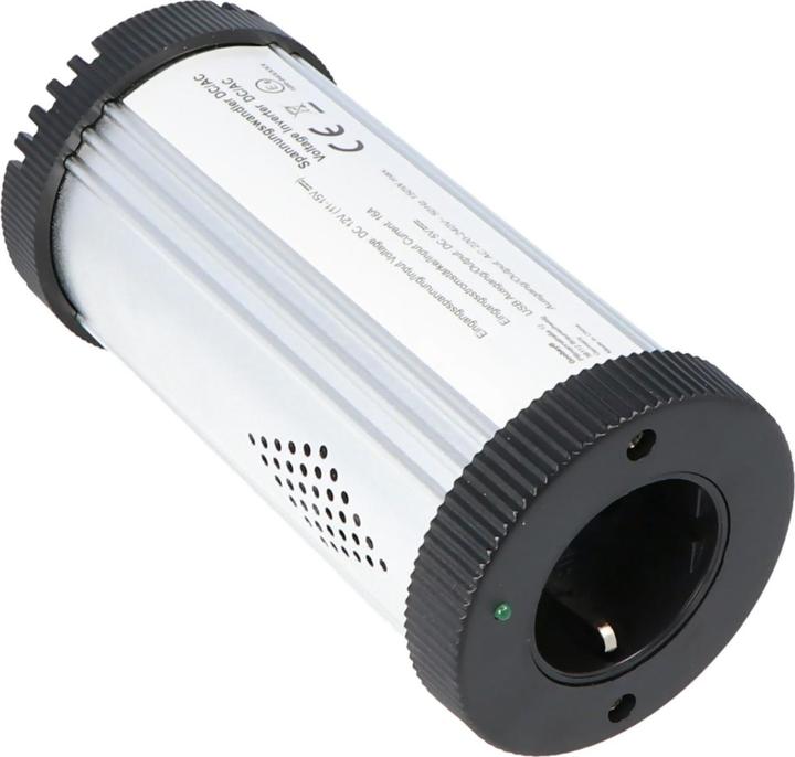 Actual product image AccuCell Voltage converter DC/AC from 12 Volt to 230 Volt with max 150 Watt