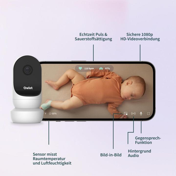 Immagine prodotto Owlet Calzino da sogno + Cam (Video e audio, 50 m)