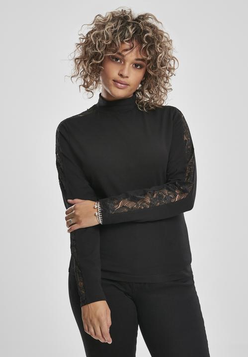 Actual product image Urban Classics Ladies Lace Striped LS (4XL)