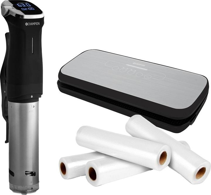 Actual product image Champion Sous Vide packaging in vacuum sealer Fresh & 4 rolls
