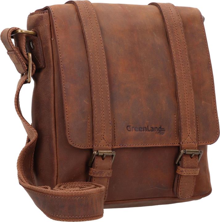 Image du produit Greenland Nature Montenegro sac à bandoulière RFID cuir 23 cm