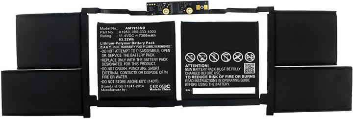 Image du produit CoreParts MBXAP-BA0070 Pièce de rechange pour ordinateur portable Batterie (6 cellules, 7300 mAh)
