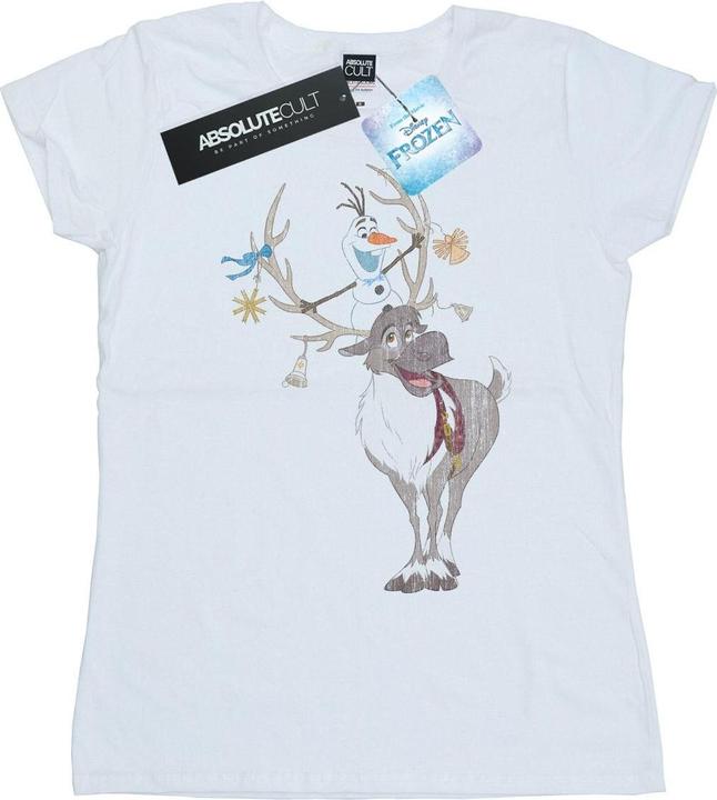 Image du produit Disney - T-shirt FROZEN SVEN AND OLAF CHRISTMAS ORNAMENTS - Femme (L)