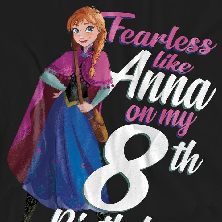 Produktbild Disney Frozen Fearless Like Anna TShirt 8 Geburtstag (S)
