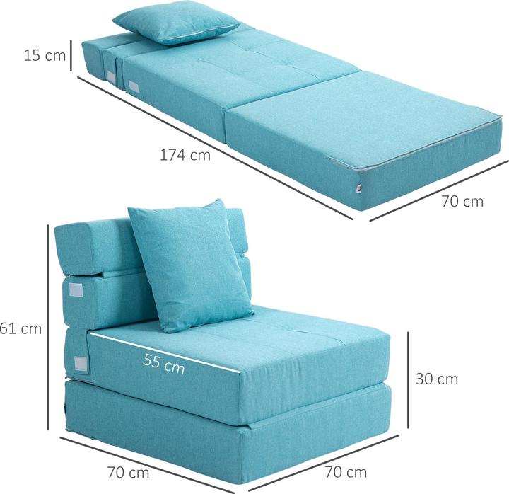 Actual product image Homcom Sleeping chair