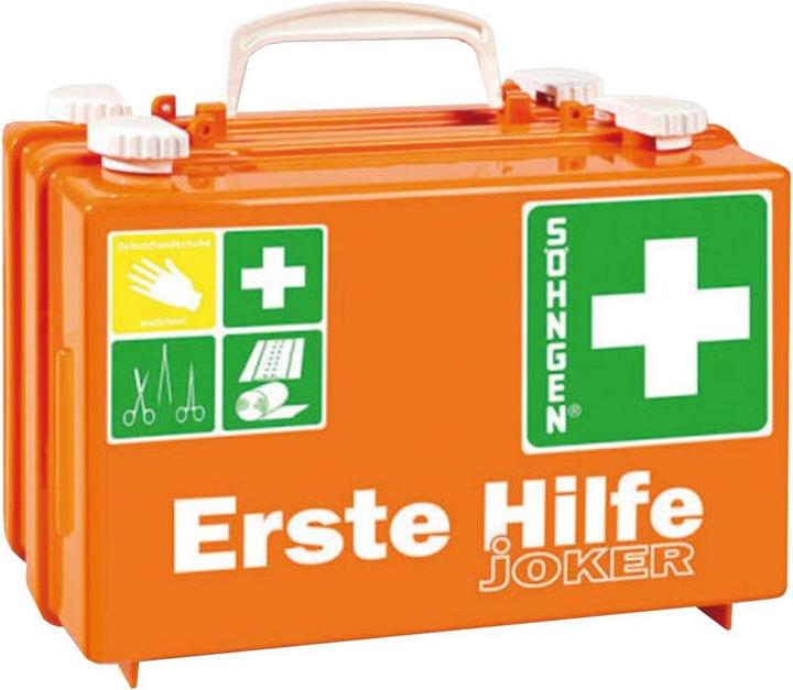 Söngen First aid kit Quick-CD Joker, DIN 13157, 3 levels, w. twist locks, incl. wall bracket (First aid set accessories)