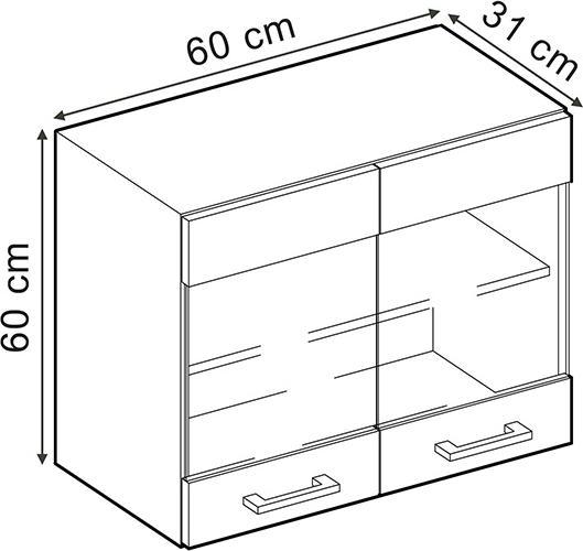 Immagine prodotto Vicco Hängeschrank R-Line (60 x 31 x 60 cm)