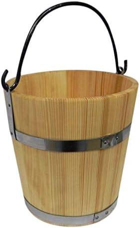 Immagine prodotto Wooden World Secchio di legno con anello di metallo