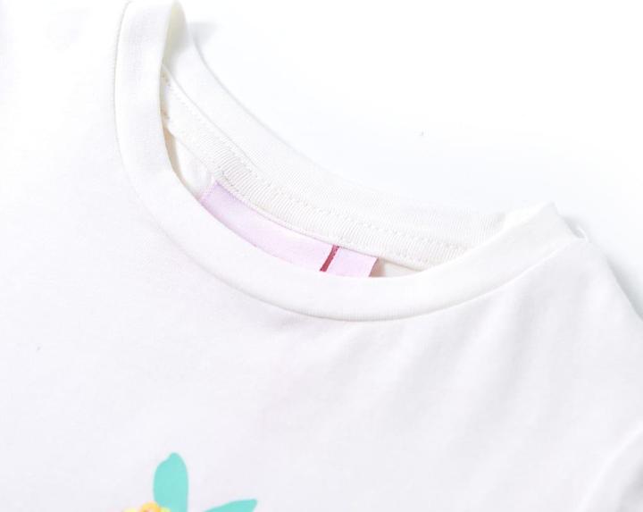 Produktbild VidaXL Kinder-T-Shirt Ecru 92,Material: 95 % Baumwolle. 5 (92)