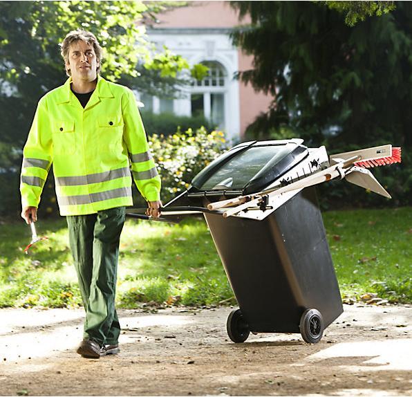Actual product image Flora CARRIER PICK UP rubbish bin frame, with handle and implement holder, 1+ items. (240 l)