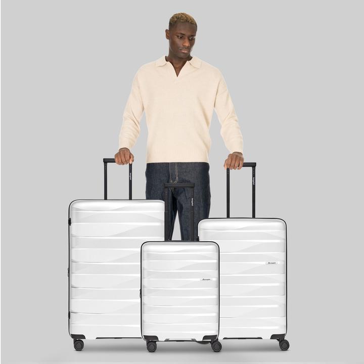 Actual product image Bergpfeil Travel 4-Rollen Kofferset 3-tlg. mit Dehnfalte (228 l, XL (from 140l))