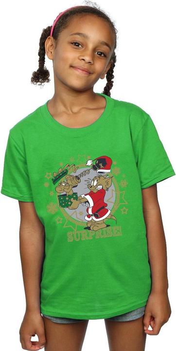 Immagine prodotto Tom & Jerry Christmas Surprise Maglietta Ragazze (140, 146)