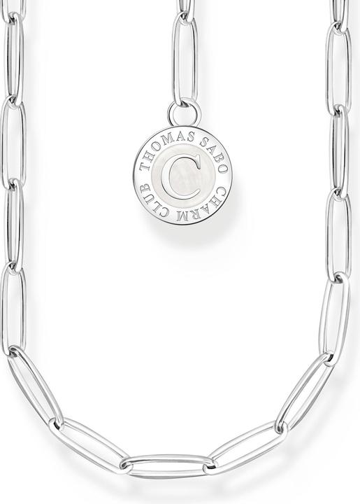 Produktbild Thomas Sabo Member Charm Halskette mit Weissem Charmista Coin Silber (925er Silber, Emaille, 90 cm)