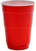 Huhtamaki Party Cup 0.4l red-white (50 x)
