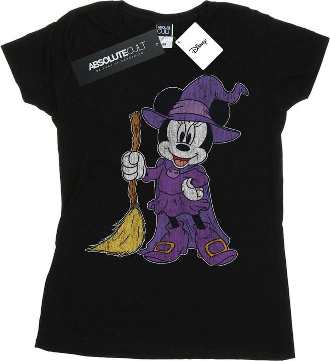 Actual product image Disney Womens/Ladies Minnie Mouse Witch Costume Cotton T-Shirt (L)