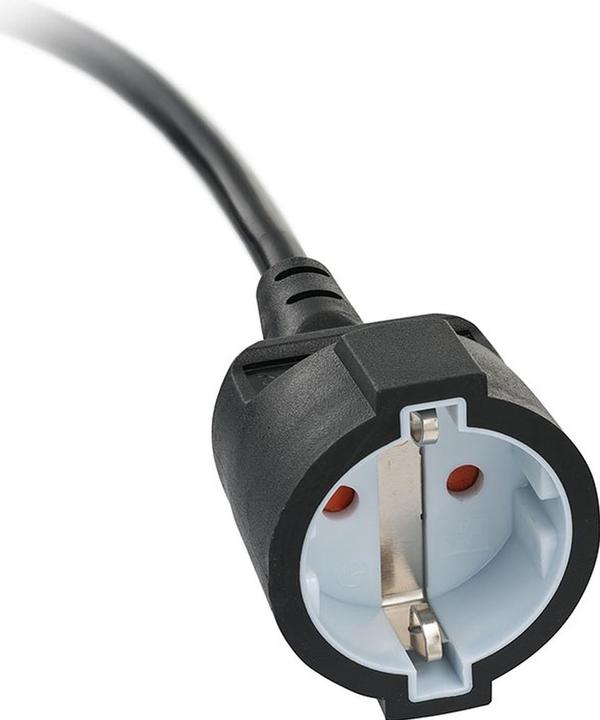 Produktbild Brennenstuhl Kurzverlängerungsleitung mit Winkel-Flachstecker 10m H05VV-F3G1.5 schwarz (10 m, 2-Polig)