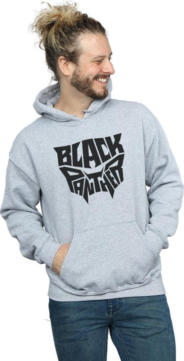 Actual product image Mens Black Panther Worded Emblem Hoodie (M)