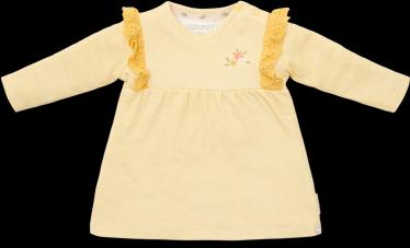 Actual product image Little Dutch Dress long sleeve Warm Yellow check - 68 (68)