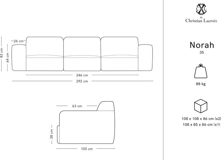 Actual product image CXL by Christian Lacroix Norah (3-seater, 2 person sofa, 4-seater)