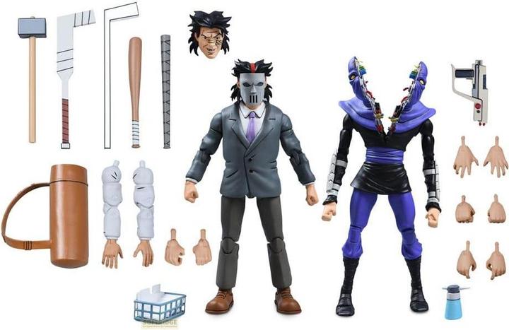 Neca Teenage Mutant Ninja Turtles (Cartoon) Action Figures 2-Pack Business Suit Casey Jones & Split Foot