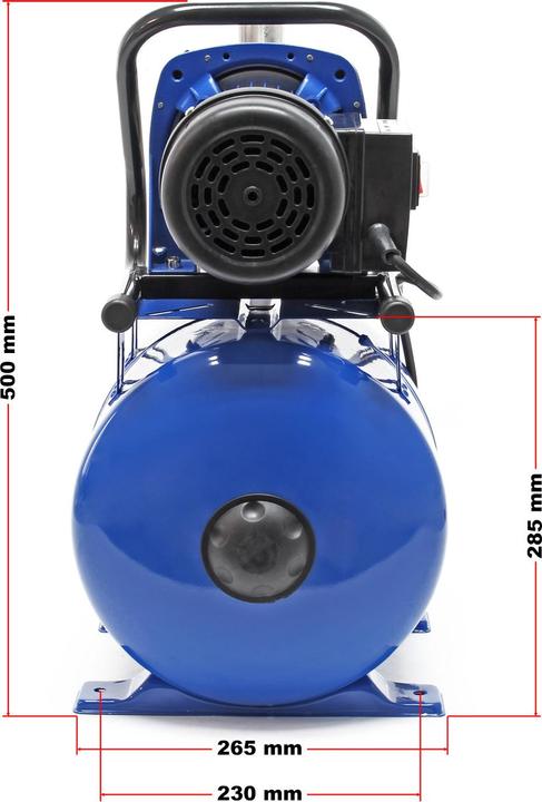 Immagine prodotto Wiltec Pompa da giardino per acquedotti 3400l/h 1200W 19l con serbatoio a membrana e pressostato (Pompa acqua sanitaria)