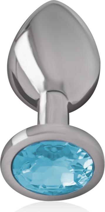 Actual product image Intense Anal Plug Metal Blue Size M