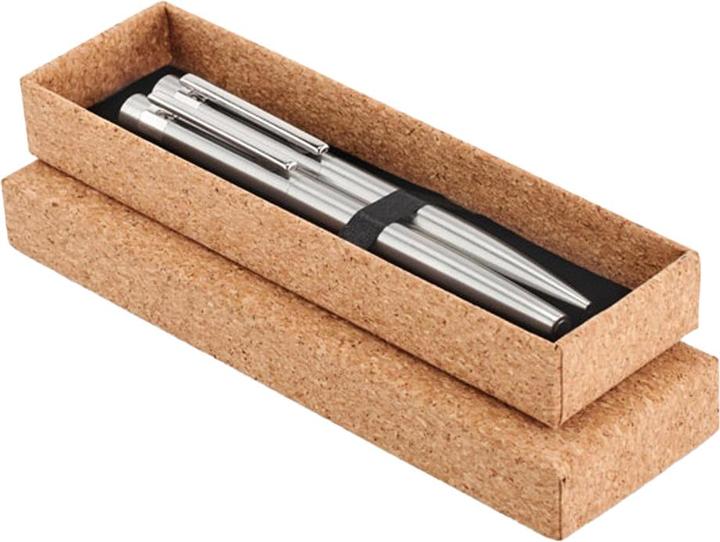 Actual product image MidOcean Graz Set Recycled Stainless Steel Pen Set (Matt Silver)