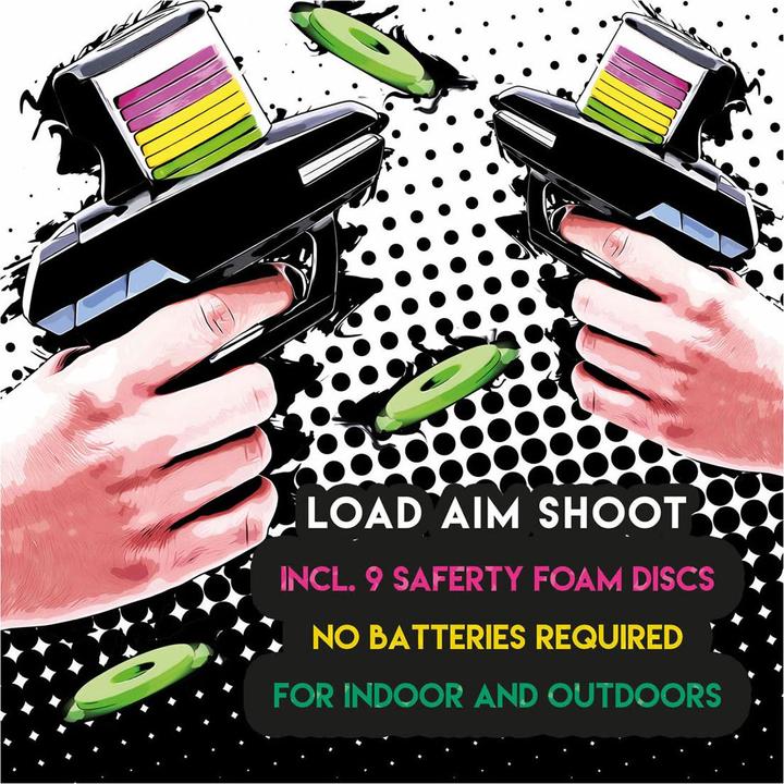 Actual product image Eddy Toys Foam disc shooter 2pcs