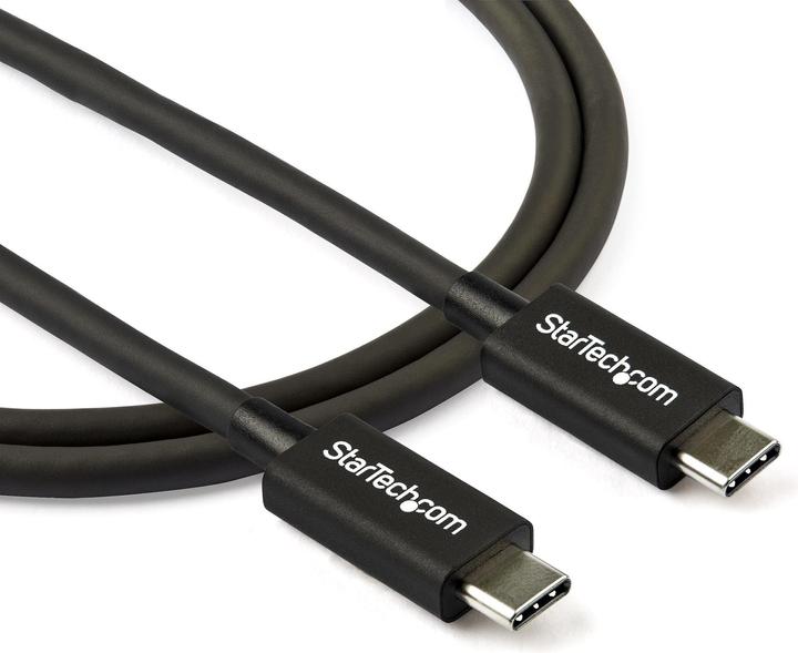 Image du produit StarTech com Câble Thunderbolt 3 de 0,8 m - 40 Gbps, Mâle, Mâle, 0,8 m, Noir, Nickel, 40 Gbit/s (0.80 m, USB 3.2)