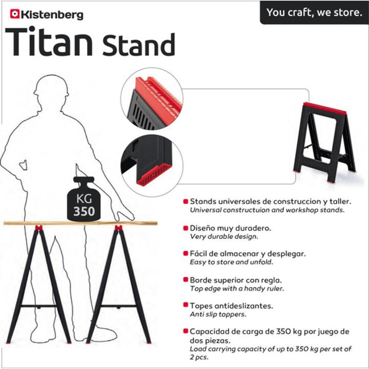 Produktbild Kistenberg Workshop Titan Stand (61 cm, 41.50 cm)