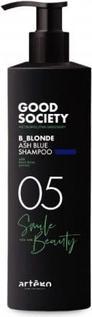 Artego Good Society 05 Ash Blue Shampoo 1000ml - Neutralizes Unwanted Warm Tones