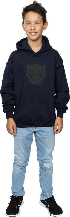 Produktbild Jungen Schwarzer Panther Schwarz auf Schwarz Hoodie (140, 146)