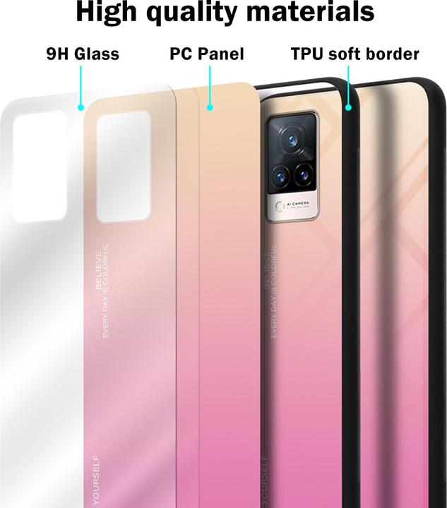 Immagine prodotto Cadorabo Manicotto per vetro in TPU a 2 colori (Vivo V21)