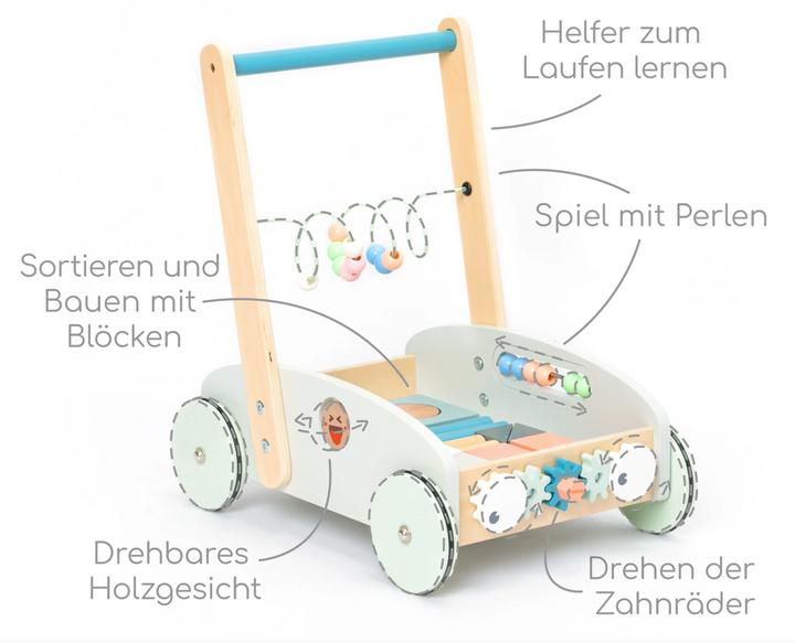 Produktbild UMU Holz 5-In-1 Lauflernwagen