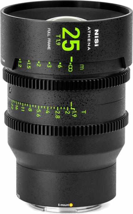 Image du produit Nisi 25mm ATHENA PRIME Full Frame Cinema Lens T1.9 (E Mount | No Drop In Filter) (Plein format)