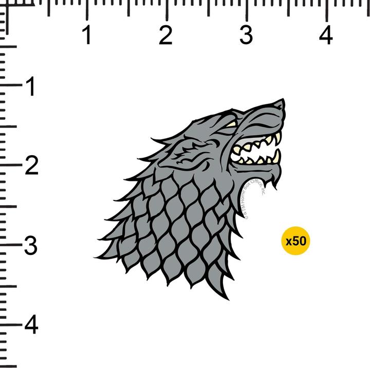 Immagine prodotto Game of Thrones Deluxe Stark Adesivi Misura Confezione 50