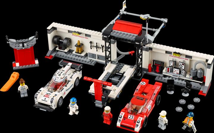 Actual product image LEGO Speed Champions Porsche 919 Hybrid and 917K Pit Lane (75876, LEGO Speed Champions)