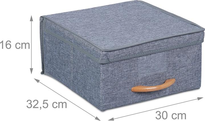 Actual product image Relaxdays storage box (30 x 32.5 x 16 cm, 12 l)